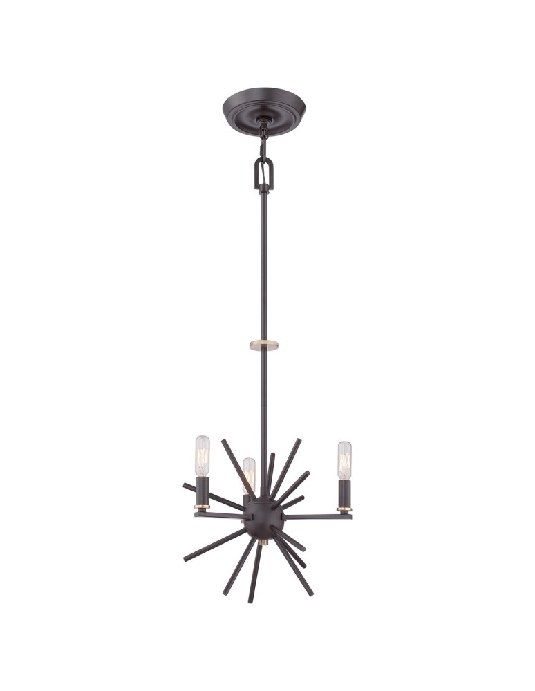 Żyrandole - Elstead CARNEGIE Żyrandol E14 3x60W Brązowy QZ-CARNEGIE3 - produkt kolory-swiatla.pl 1
