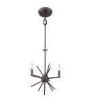 Żyrandole - Elstead CARNEGIE Żyrandol E14 3x60W Brązowy QZ-CARNEGIE3 - product 3