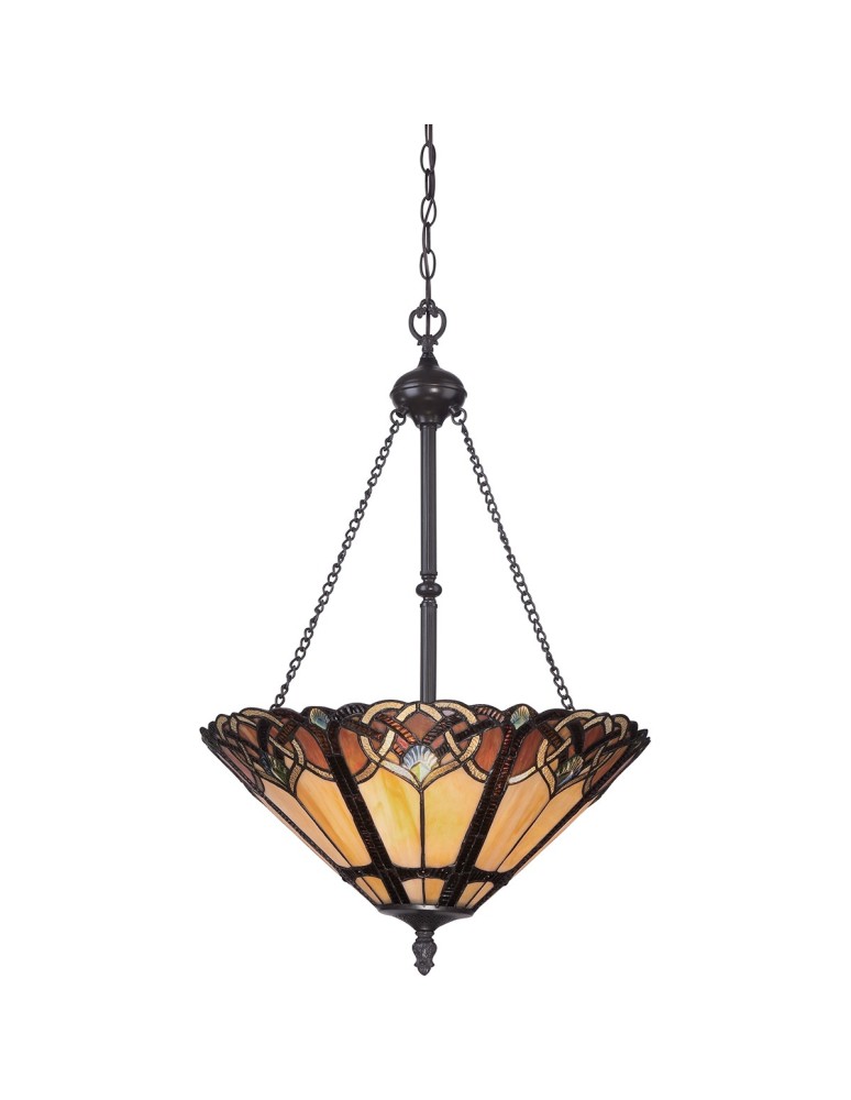 Żyrandole - Elstead CAMBRIDGE Wisząca E27 3x100W Brązowy QZ-CAMBRIDGE-P - produkt kolory-swiatla.pl 1
