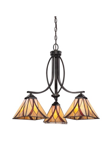 Elstead ASHEVILLE Żyrandol E27 3x60W Brązowy QZ-ASHEVILLE3