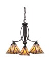 Elstead ASHEVILLE Żyrandol E27 3x60W Brązowy QZ-ASHEVILLE3