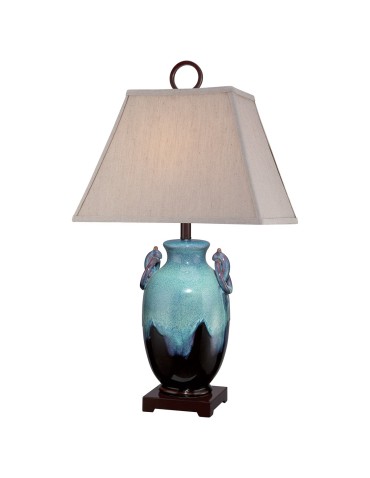 Elstead AMPHORA Lampa Stołowa E27 1x100W Turkusowy QZ-AMPHORA