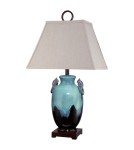 Lampy stołowe z abażurem - Elstead AMPHORA Lampa Stołowa E27 1x100W Turkusowy QZ-AMPHORA - product 3