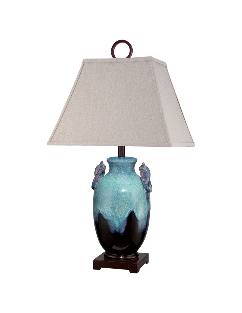Elstead AMPHORA Lampa Stołowa E27 1x100W Turkusowy QZ-AMPHORA