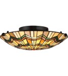 Lampy sufitowe - Elstead ALCOTT Plafon E27 2x60W Brązowy QZ-ALCOTT-F - produkt 1
