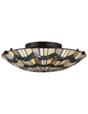 Elstead ALCOTT Plafon E27 2x60W Brązowy QZ-ALCOTT-F - product 2