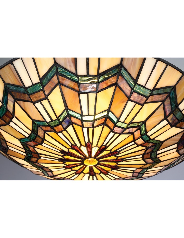 Lampy sufitowe - Elstead ALCOTT Plafon E27 2x60W Brązowy QZ-ALCOTT-F - produkt kolory-swiatla.pl 4