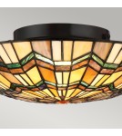 Lampy sufitowe - Elstead ALCOTT Plafon E27 2x60W Brązowy QZ-ALCOTT-F - produkt 5