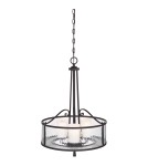 Lampy wiszące - Elstead ADONIS Wisząca E27 3x100W Czarny QZ-ADONIS-P - produkt 7