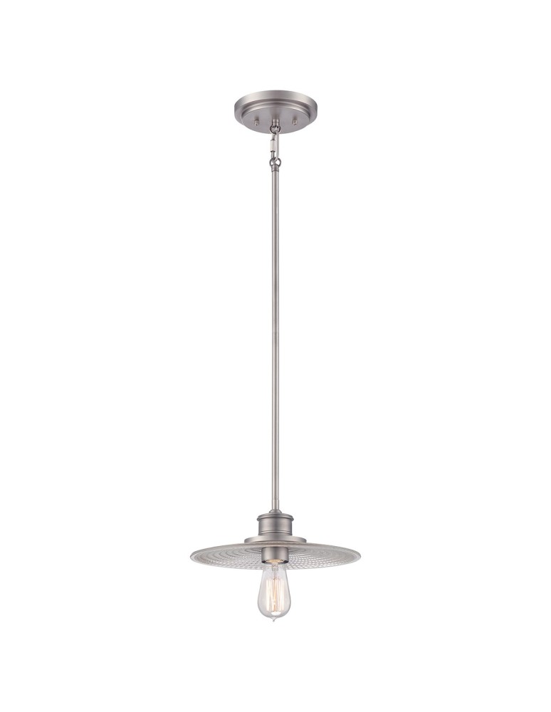 Lampy wiszące - Elstead ADMIRAL Wisząca E27 1x60 Nikiel Antyczny QZ-ADMIRAL-P-AN - produkt kolory-swiatla.pl 1