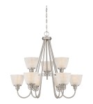Żyrandole - Quoizel Dublin Wisząca E27 9xMAX 60W Nikiel QZS-DBN5009BN - product 1