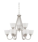 Żyrandole - Quoizel Dublin Wisząca E27 9xMAX 60W Nikiel QZS-DBN5009BN - product 2