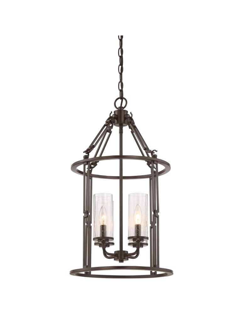 Żyrandole - Quoizel Buchanan Wisząca E14 4xMAX 60W Brązowy QZS-BCN5204WT - produkt kolory-swiatla.pl 1