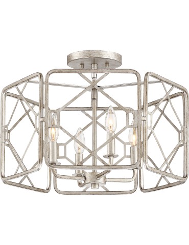 Quoizel Mission Wisząca E14 4xMAX 60W Srebrny QZS-MIS2820RB - product 2