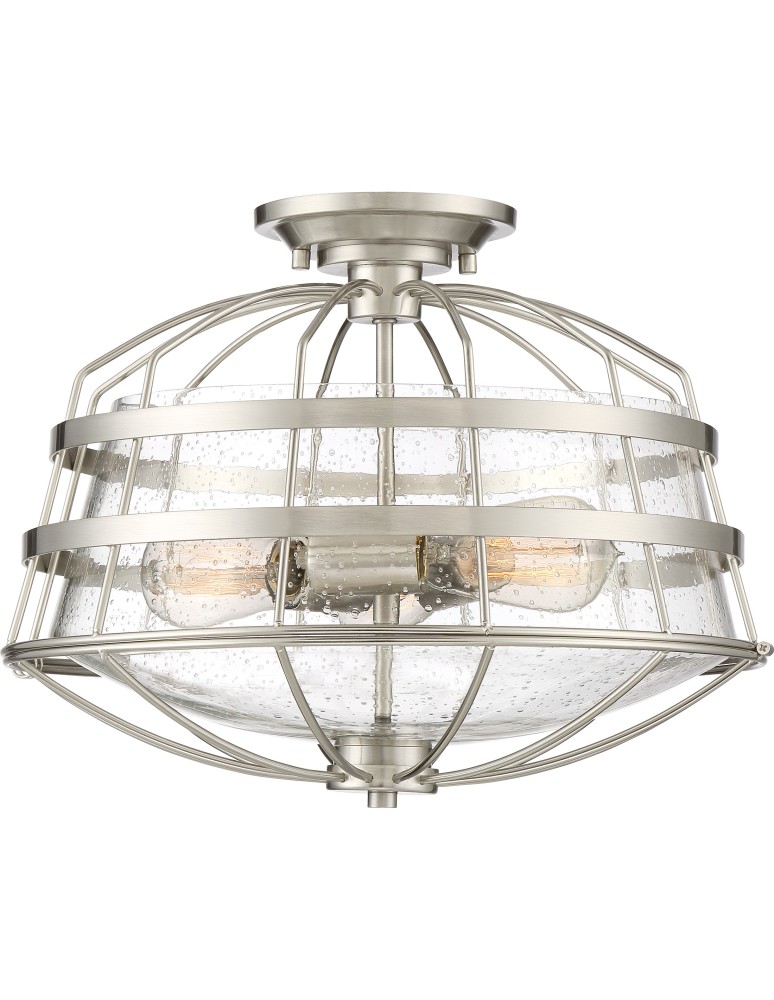 Lampy sufitowe - Quoizel Maritime Plafon E27 3xMAX 60W Nikiel QZS-MTE1716BN - produkt kolory-swiatla.pl 1