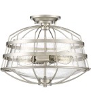 Lampy sufitowe - Quoizel Maritime Plafon E27 3xMAX 60W Nikiel QZS-MTE1716BN - product 2