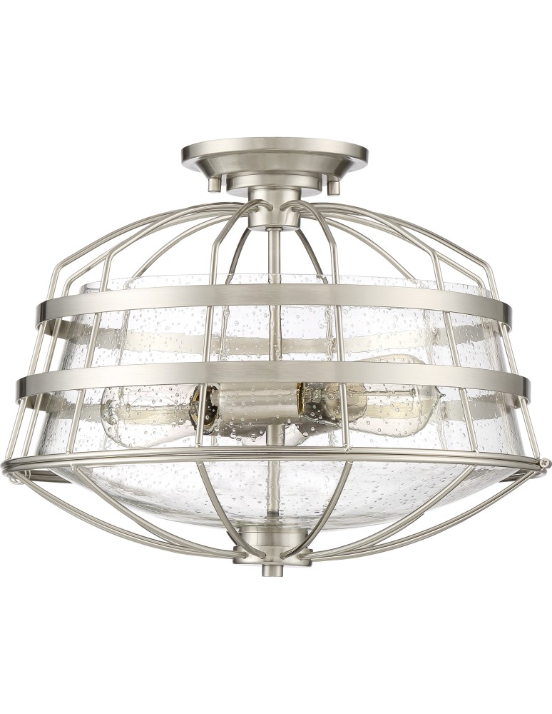 Lampy sufitowe - Quoizel Maritime Plafon E27 3xMAX 60W Nikiel QZS-MTE1716BN - product kolory-swiatla.pl 2