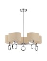 Quoizel Brock Wisząca E27 5xMAX 60W Chrom QZS-BRK5005C