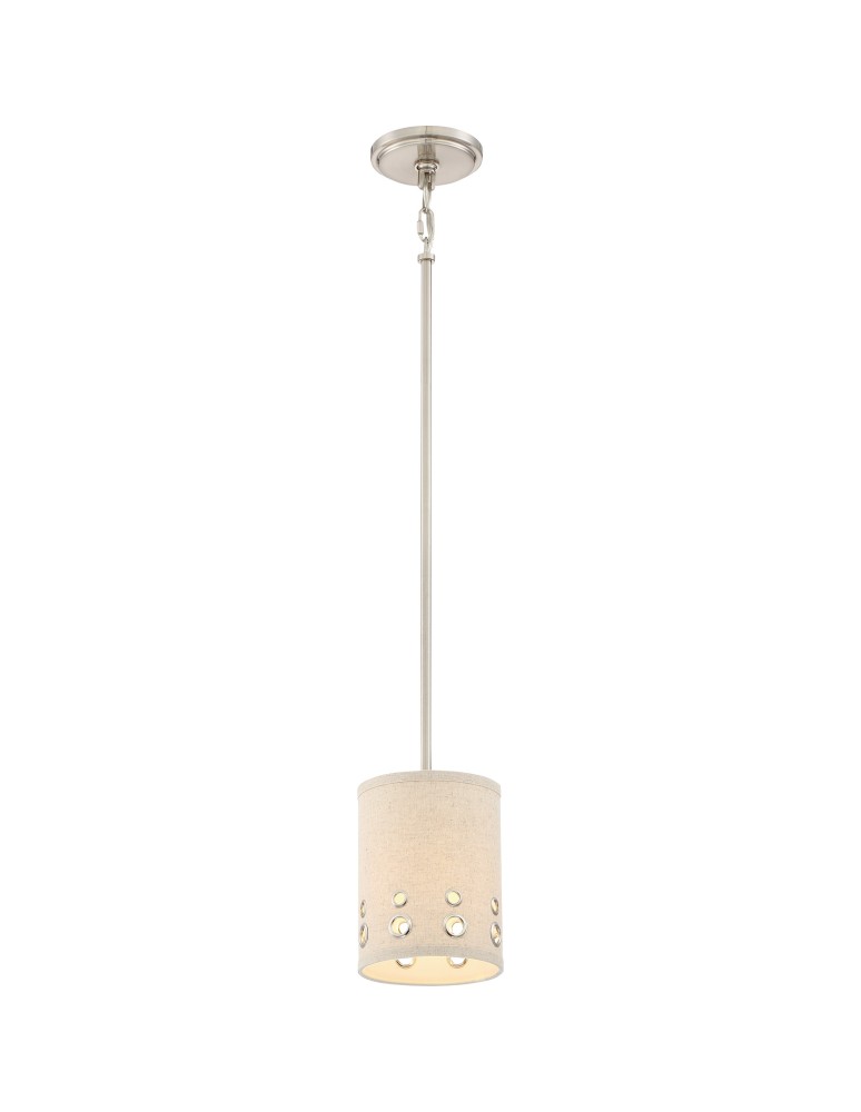 Lampy wiszące - Quoizel Park Avenue Wisząca E27 1xMAX 60W Nikiel QZS-LWS3233C1 - produkt kolory-swiatla.pl 1