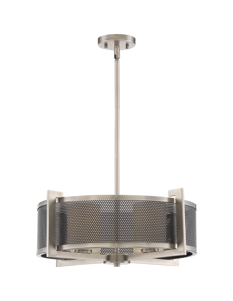 Lampy wiszące - Quoizel Metropolis Wisząca E27 4xMAX 60W Czarny/Nikiel QZS-MTP2823AN - produkt kolory-swiatla.pl 1