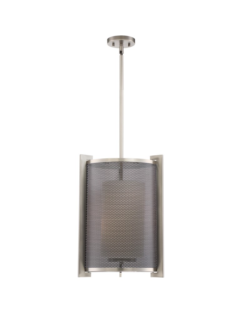 Lampy wiszące - Quoizel Metropolis Wisząca E27 3xMAX 60W Czarny/Nikiel QZS-MTP5203AN - produkt kolory-swiatla.pl 1