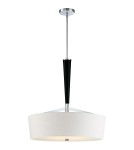 Lampy wiszące - Quoizel Taper Wisząca E27 4xMAX 60W Czarny/Chrom QZS-TPR2823C - product 1