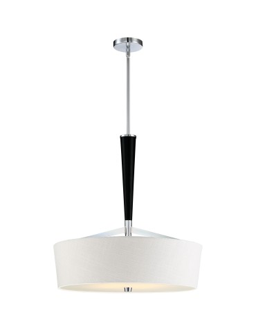 Quoizel Taper Wisząca E27 4xMAX 60W Czarny/Chrom QZS-TPR2823C