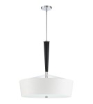 Lampy wiszące - Quoizel Taper Wisząca E27 4xMAX 60W Czarny/Chrom QZS-TPR2823C - product 2