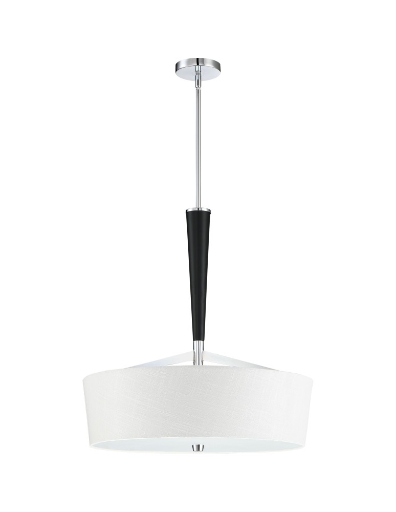 Lampy wiszące - Quoizel Taper Wisząca E27 4xMAX 60W Czarny/Chrom QZS-TPR2823C - product kolory-swiatla.pl 2