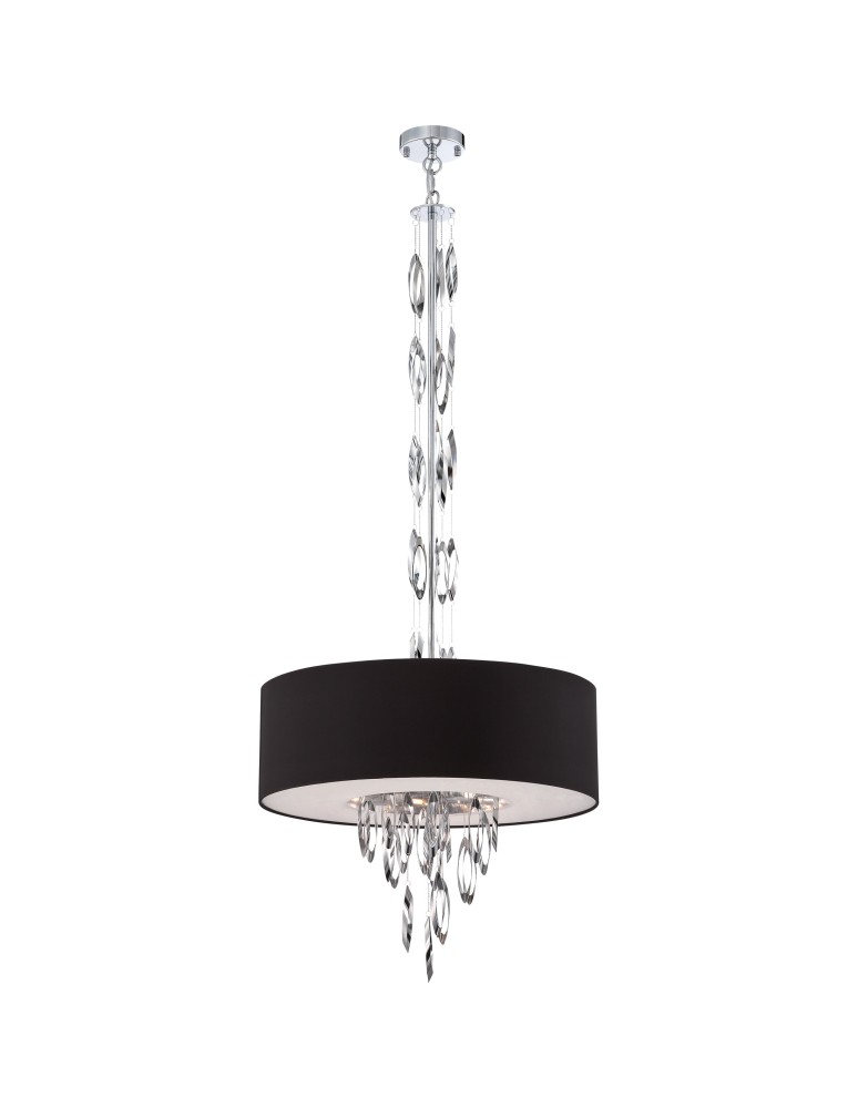 Lampy wiszące - Quoizel Cascade Wisząca E27 5xMAX 60W Chrom QZS-PCCS2824C - produkt kolory-swiatla.pl 1