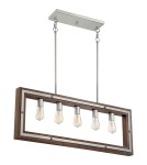 Lampy wiszące - Quoizel Westerly Wisząca E27 5xMAX 60W Nikiel QZS-WTY536BN - product 1
