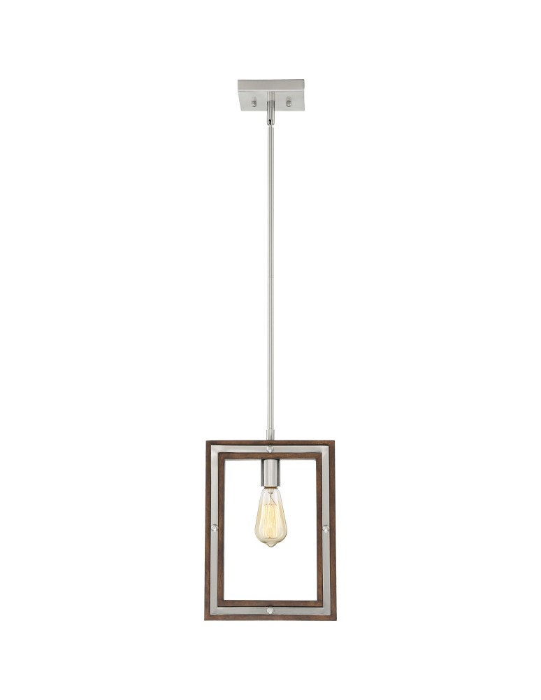 Lampy wiszące - Quoizel Westerly Wisząca E27 1xMAX 60W Nikiel QZS-WTY1510BN - product kolory-swiatla.pl 2