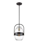Lampy wiszące - Quoizel Graz Wisząca E27 1xMAX 60W Brązowy QZS-QPP3401WT - product 1