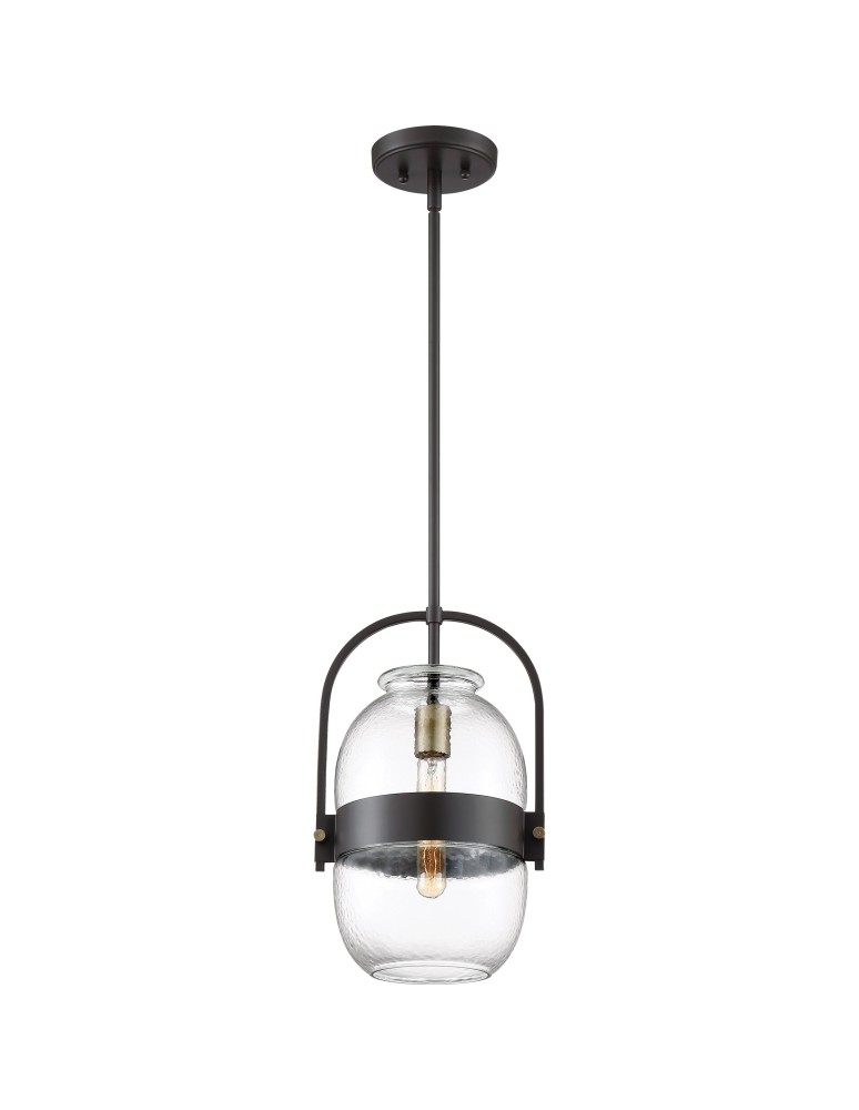 Lampy wiszące - Quoizel Graz Wisząca E27 1xMAX 60W Brązowy QZS-QPP3401WT - produkt kolory-swiatla.pl 1