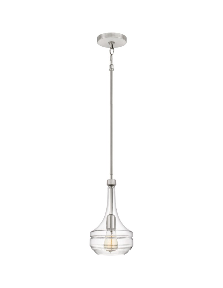 Lampy wiszące - Quoizel Vienna Wisząca E27 1xMAX 60W Nikiel QZS-ASH28888A - produkt kolory-swiatla.pl 1