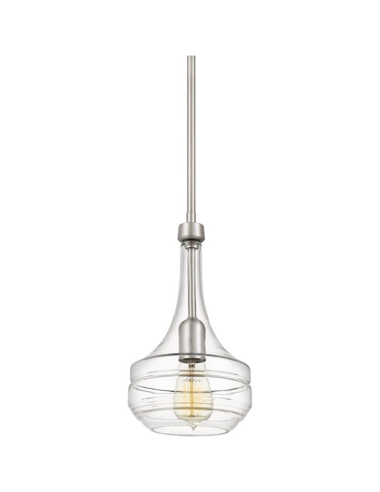 Lampy wiszące - Quoizel Vienna Wisząca E27 1xMAX 60W Nikiel QZS-ASH28888A - produkt kolory-swiatla.pl 2