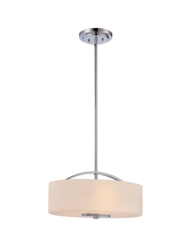 Lampy wiszące - Quoizel Madelyn Wisząca E27 3xMAX 60W Chrom QZS-TST0957G - produkt kolory-swiatla.pl 1