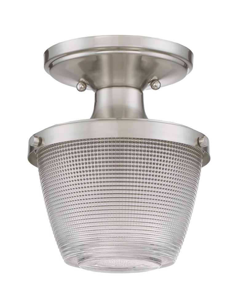 Plafony hermetyczne - Quoizel Dublin Plafon E27 1xMAX 60W IP44 Nikiel QZS-DBN1707BN - product kolory-swiatla.pl 2