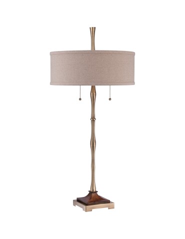 Quoizel Hickman Lampa stołowa E27 2xMAX 60W Brązowy QZS-CKHM1879T - produkt 2