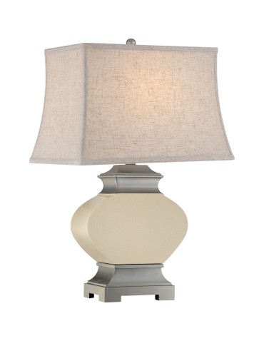 Quoizel Bray Lampa stołowa E27 1xMAX 60W Kremowy/Szary QZS-Q1915T