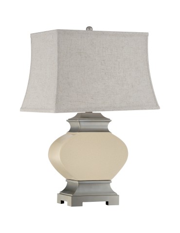 Quoizel Bray Lampa stołowa E27 1xMAX 60W Kremowy/Szary QZS-Q1915T - produkt 2