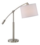 Lampy stołowe z abażurem - Quoizel Clift Lampa stołowa E14 1xMAX 60W Nikiel QZS-CFT6330BN - product 1