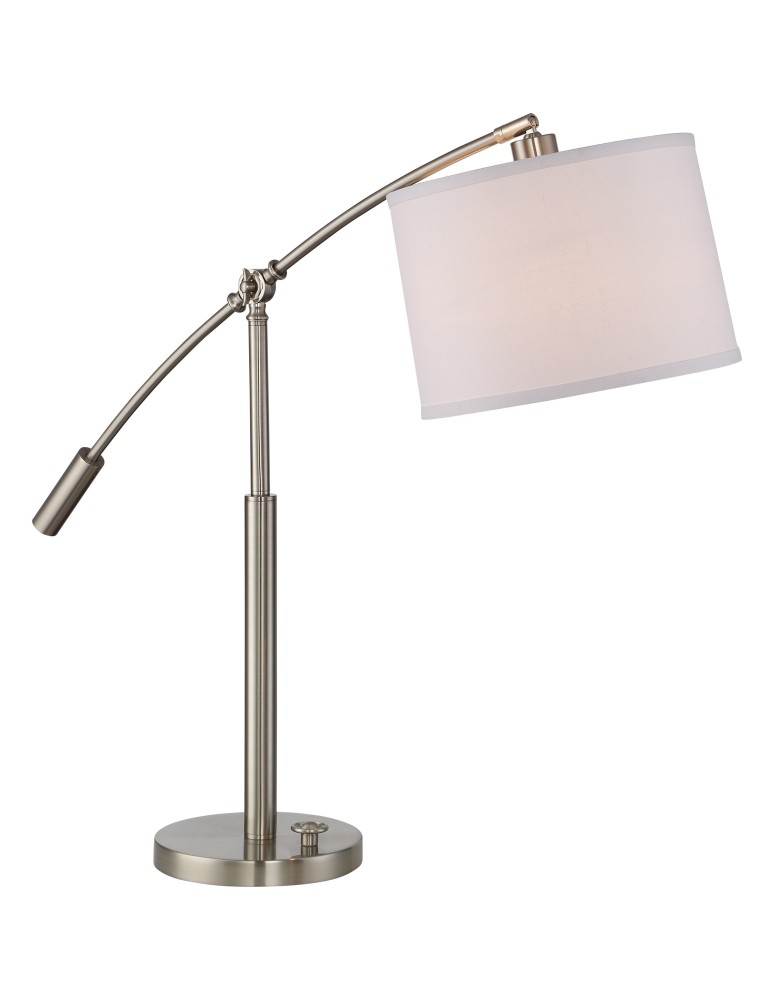 Lampy stołowe z abażurem - Quoizel Clift Lampa stołowa E14 1xMAX 60W Nikiel QZS-CFT6330BN - produkt kolory-swiatla.pl 1