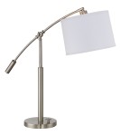 Lampy stołowe z abażurem - Quoizel Clift Lampa stołowa E14 1xMAX 60W Nikiel QZS-CFT6330BN - product 2