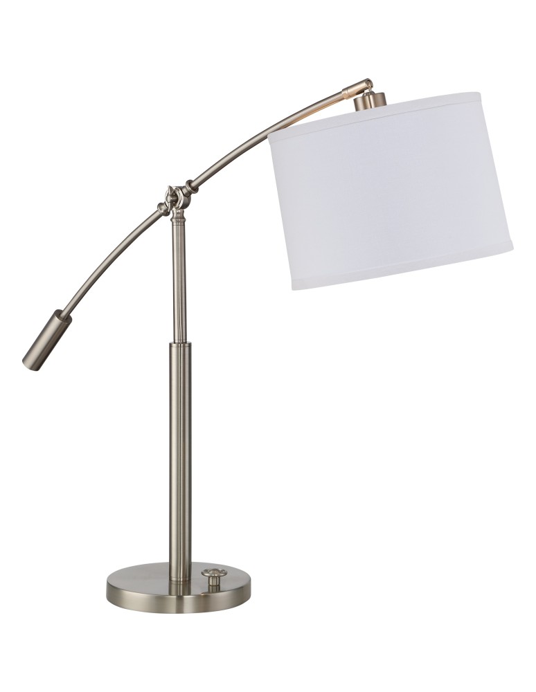 Lampy stołowe z abażurem - Quoizel Clift Lampa stołowa E14 1xMAX 60W Nikiel QZS-CFT6330BN - product kolory-swiatla.pl 2