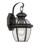 Kinkiety zewnętrzne - Quoizel Brayden Kinkiet Zewnętrzna E27 1xMAX 60W Czarny QZS-LWS1204B - product 1