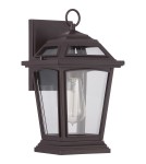 Kinkiety zewnętrzne - Quoizel Ridge Kinkiet Zewnętrzna E27 1xMAX 60W Brązowy QZS-RGE8407WT - product 2