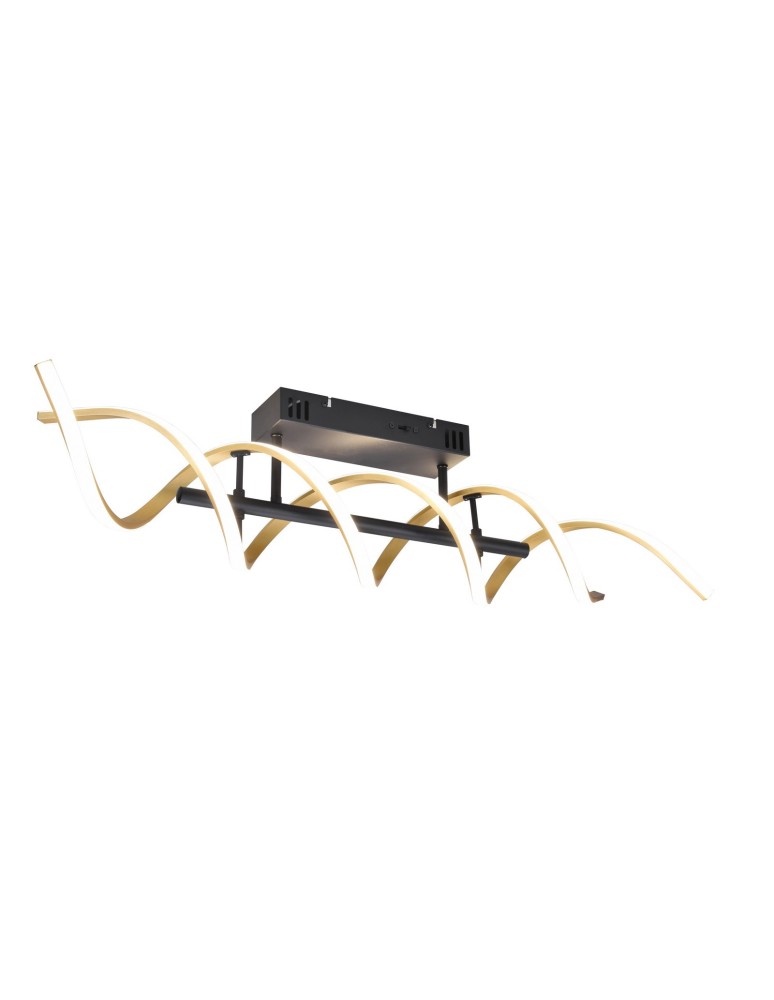 Lampy sufitowe nowoczesne - TRIO SEQUENCE Sufitowa LED 1x41W 2300-4000K 5000lm Ściemnialna złoty 641810208 - produkt kolory-swiatla.pl 1