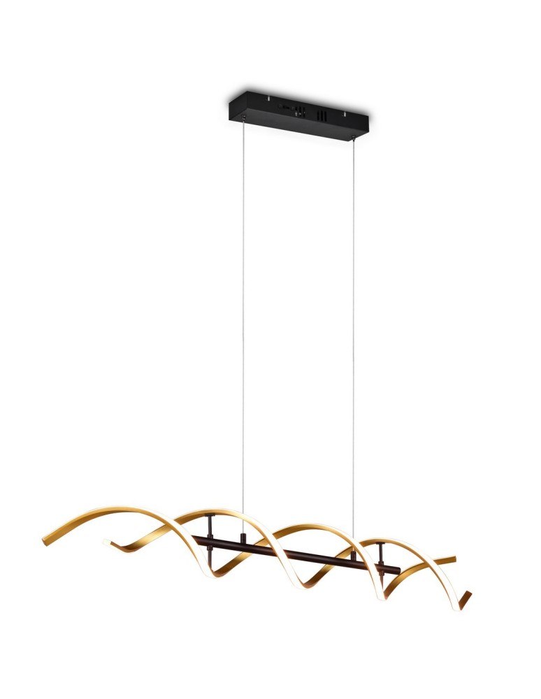 Lampy wiszące LED - TRIO SEQUENCE Wisząca LED 1x45W 2300-4000K 5600lm Ściemnialna złoty 341810208 - produkt kolory-swiatla.pl 1