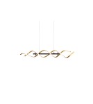 Lampy wiszące LED - TRIO SEQUENCE Wisząca LED 1x45W 2300-4000K 5600lm Ściemnialna złoty 341810208 - product 8